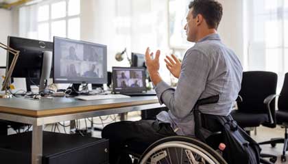 Man in wheelchair